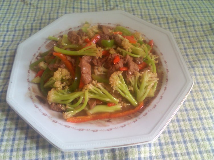 牛肉有机菜花步骤15