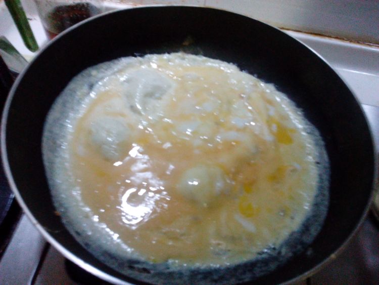 菠菜炒鸡蛋皮步骤5
