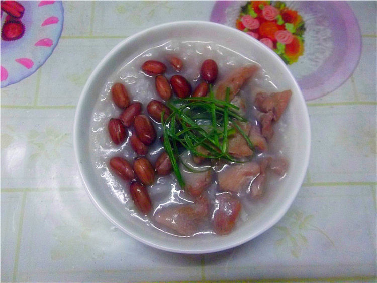 红花生咸瘦肉粥步骤6