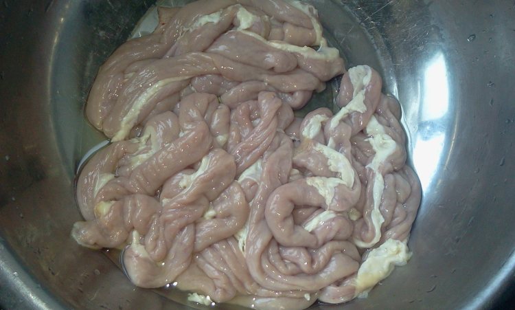 蒸糯米花生肉血肠步骤3