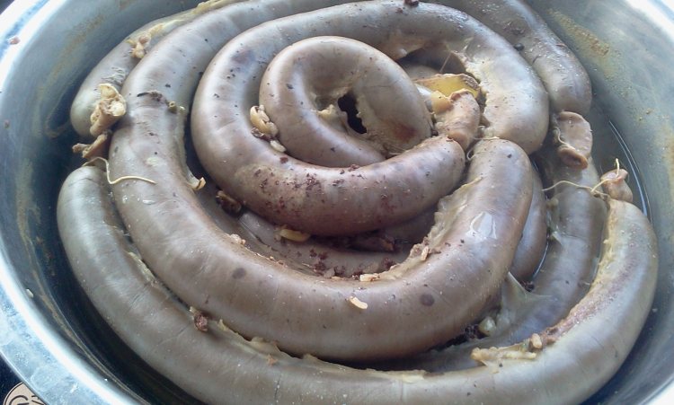 蒸糯米花生肉血肠步骤16