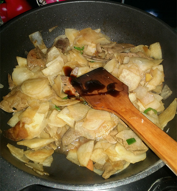 蚝油猪肝炒地瓜步骤17