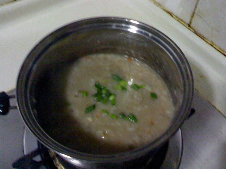 骨头鸡肝粥步骤7