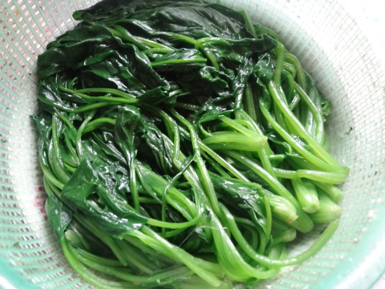蒜泥菠菜步骤4