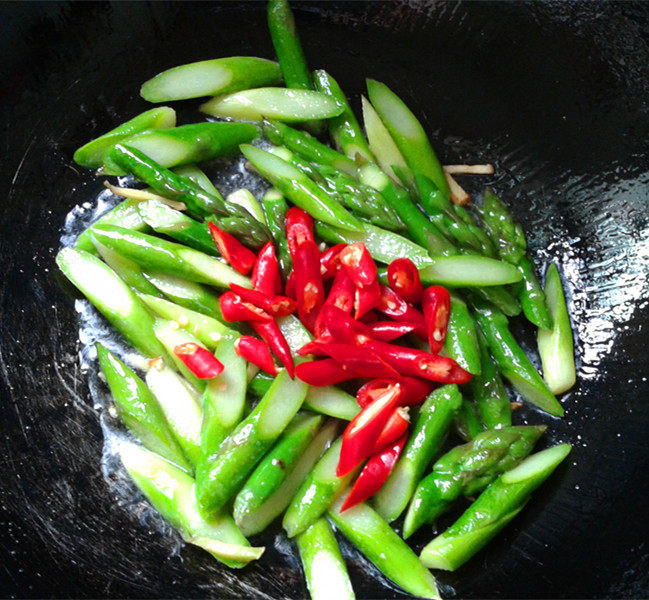 芦笋肉片步骤8
