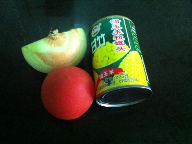 茄汁玉米粒步骤1