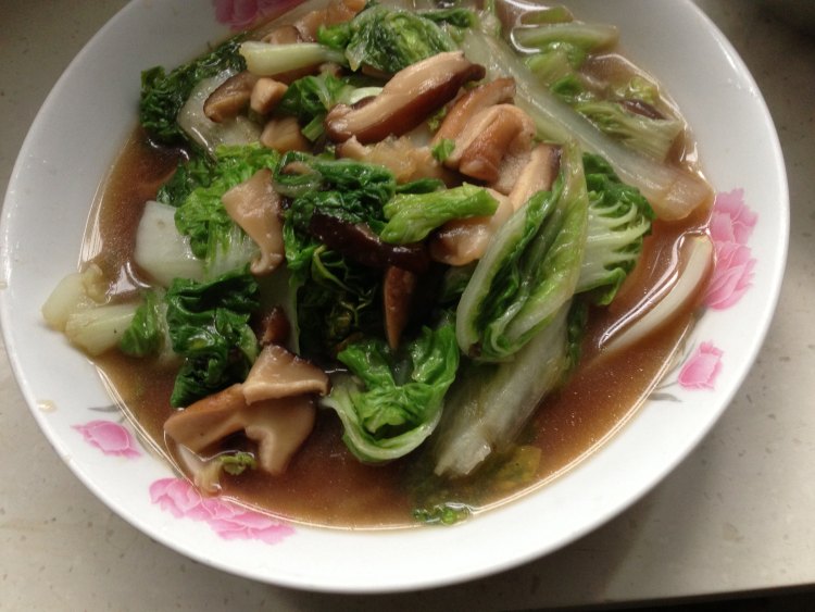 蚝油香菇青菜步骤11