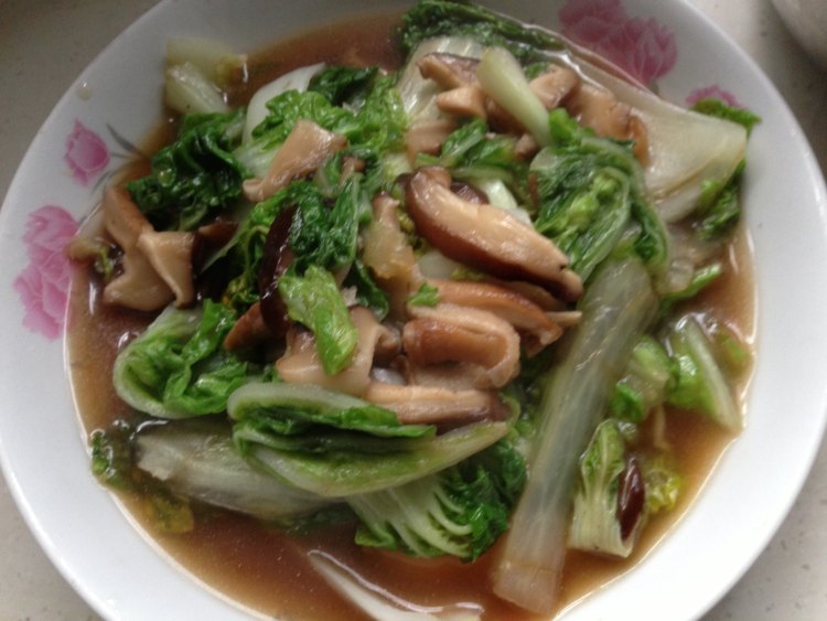 蚝油香菇青菜步骤12