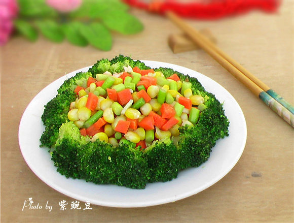 西兰花彩蔬丁步骤11