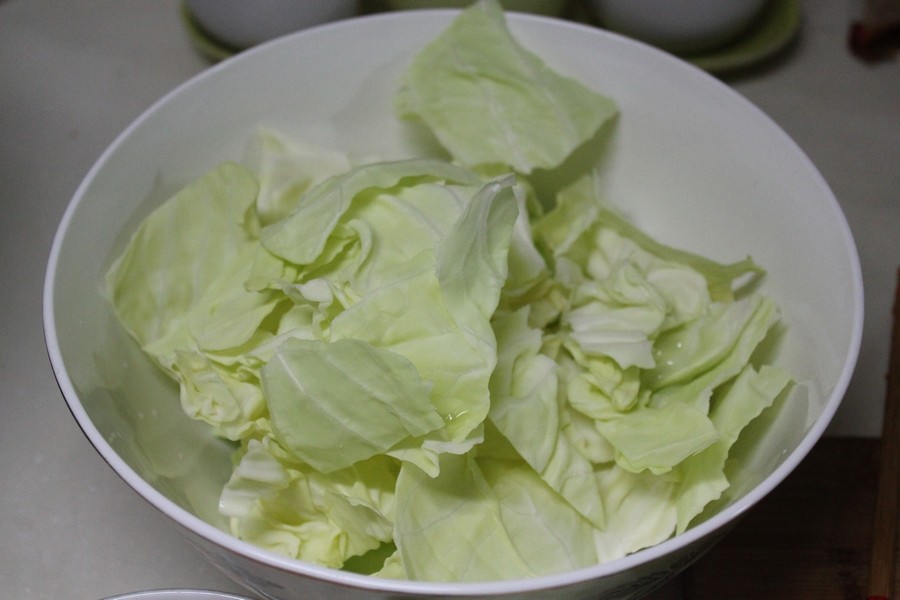 鸡丁圆白菜步骤2