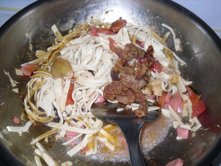 西红柿豆腐皮步骤12