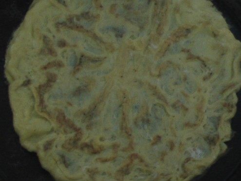蒜苔炒蛋皮步骤5