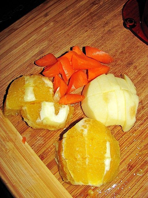 胡萝卜苹果橙汁步骤2