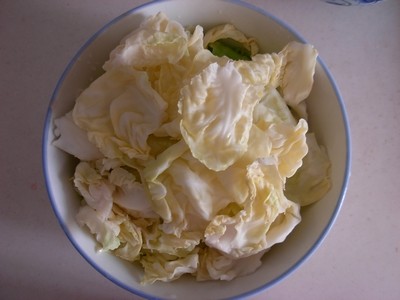 番茄鸡蛋炒圆白菜步骤3