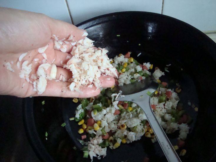 玉米炒饭步骤8