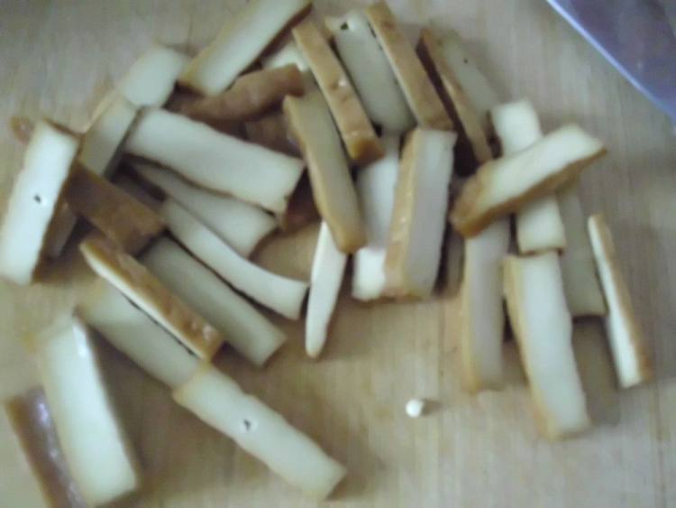 彩椒炒豆干步骤2