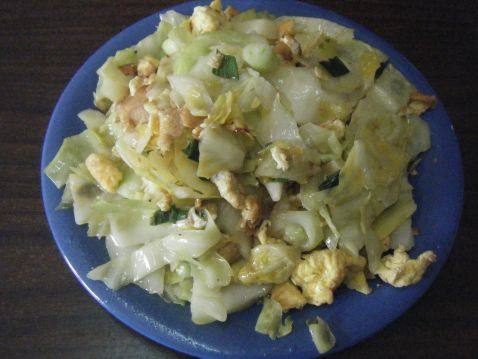 圆白菜炒鸡蛋步骤5