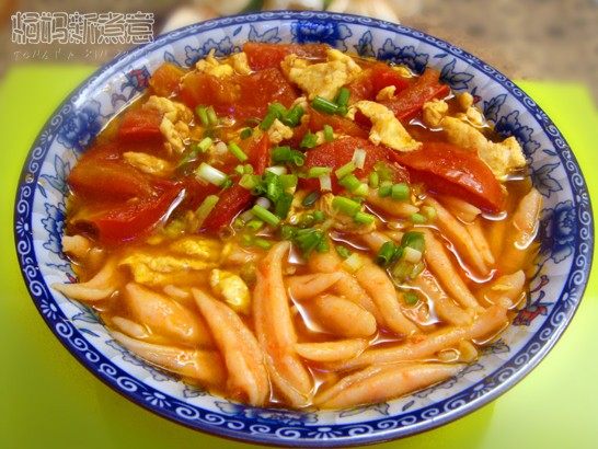 番茄鸡蛋剪刀面步骤7