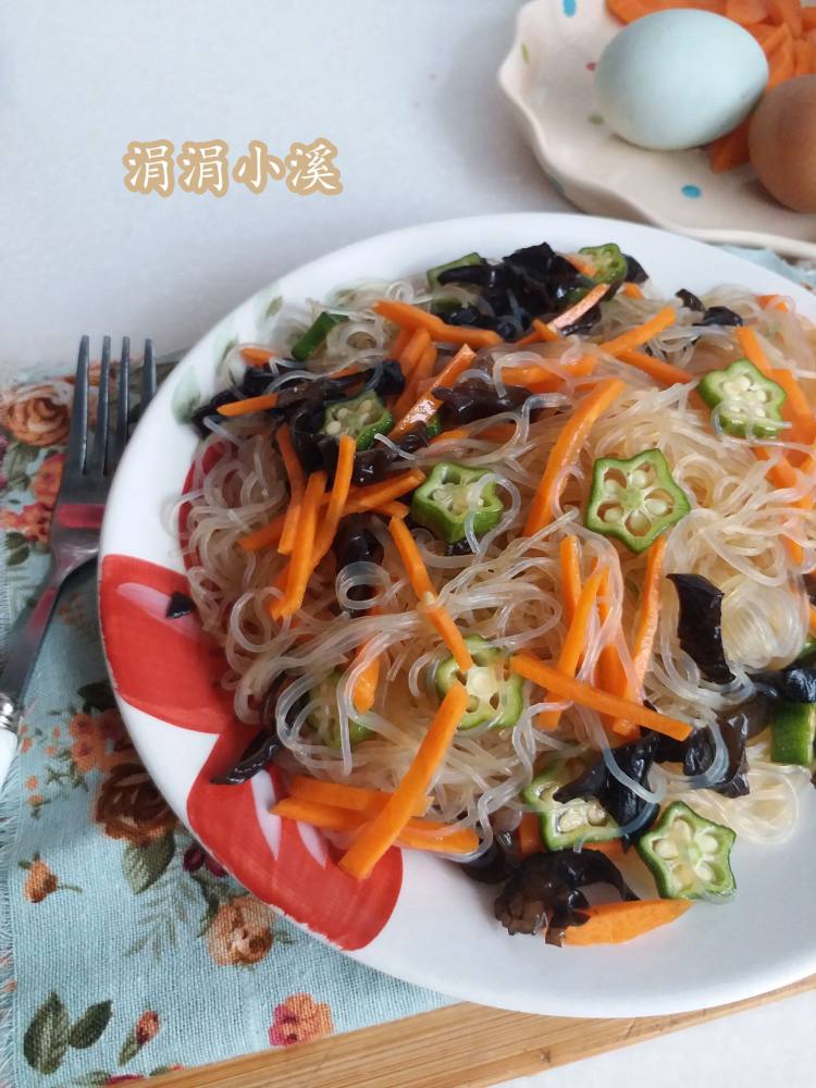 凉拌粉丝黑木耳杂蔬步骤7