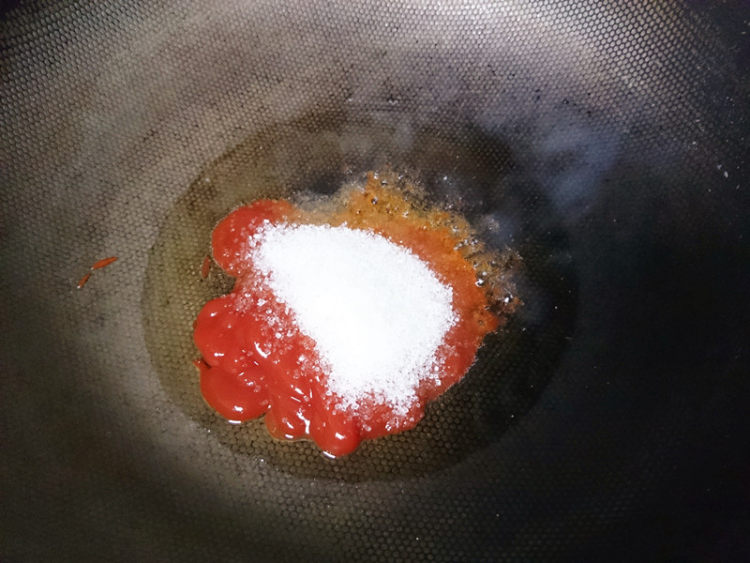 糖醋绿豆丸子步骤4