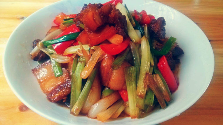 荞菜炒肉步骤10
