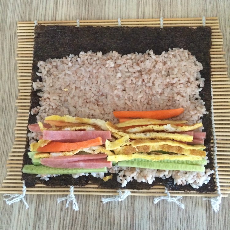 红梗米紫菜包饭步骤7