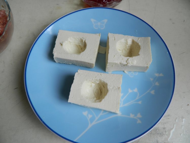 果酱蒸豆腐#多效护理步骤4