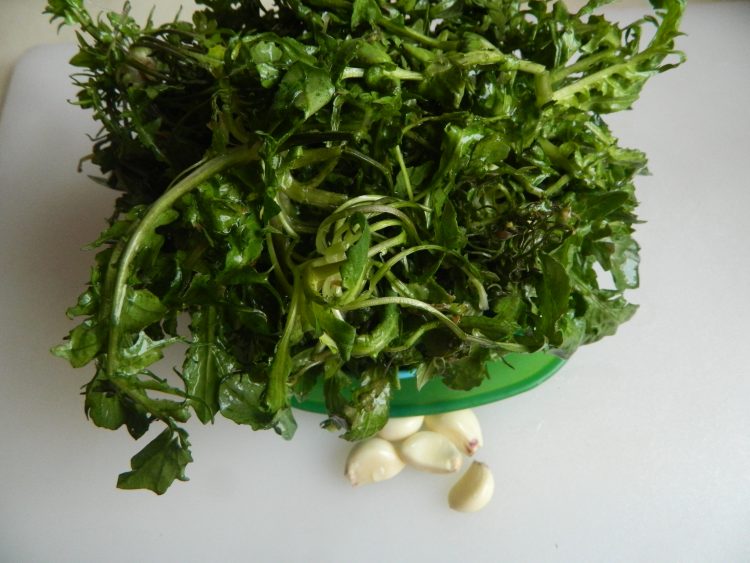 蒜末拌荠菜步骤1