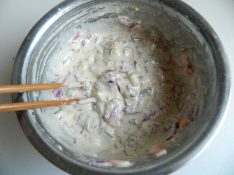 紫甘蓝营养蔬菜饼步骤6