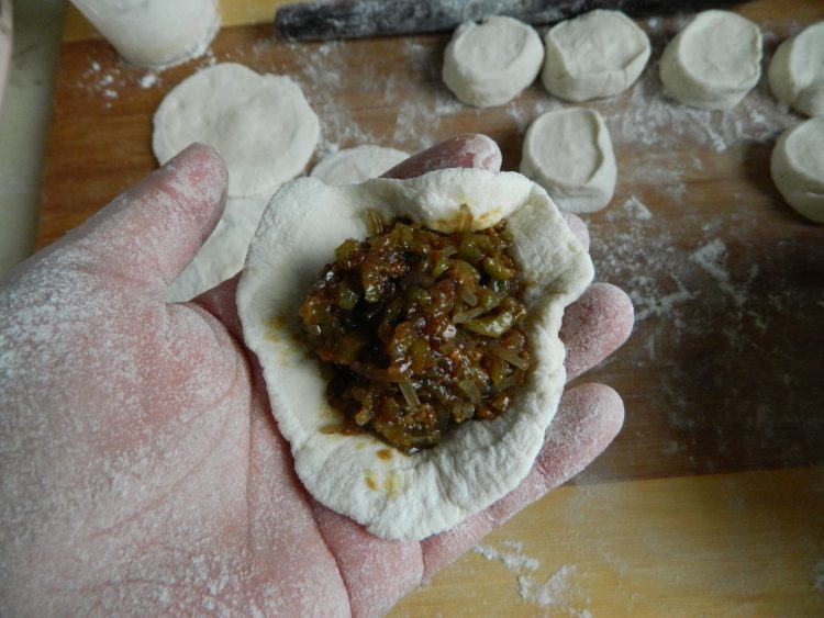 苔干菜粉丝包步骤12