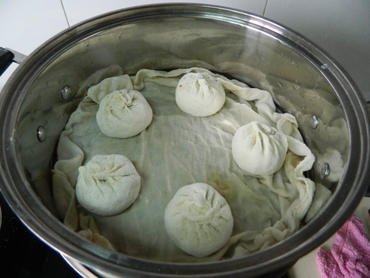 苔干菜粉丝包步骤14