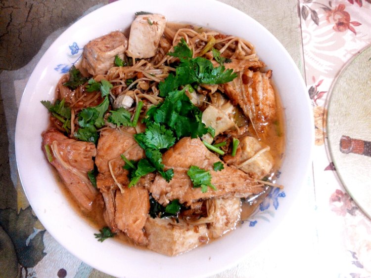 三文鱼炖豆腐步骤7