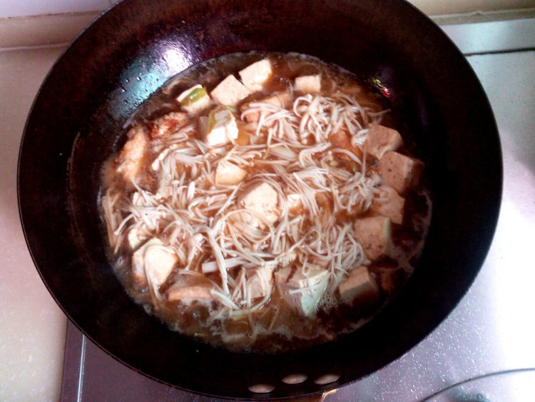 三文鱼炖豆腐步骤6