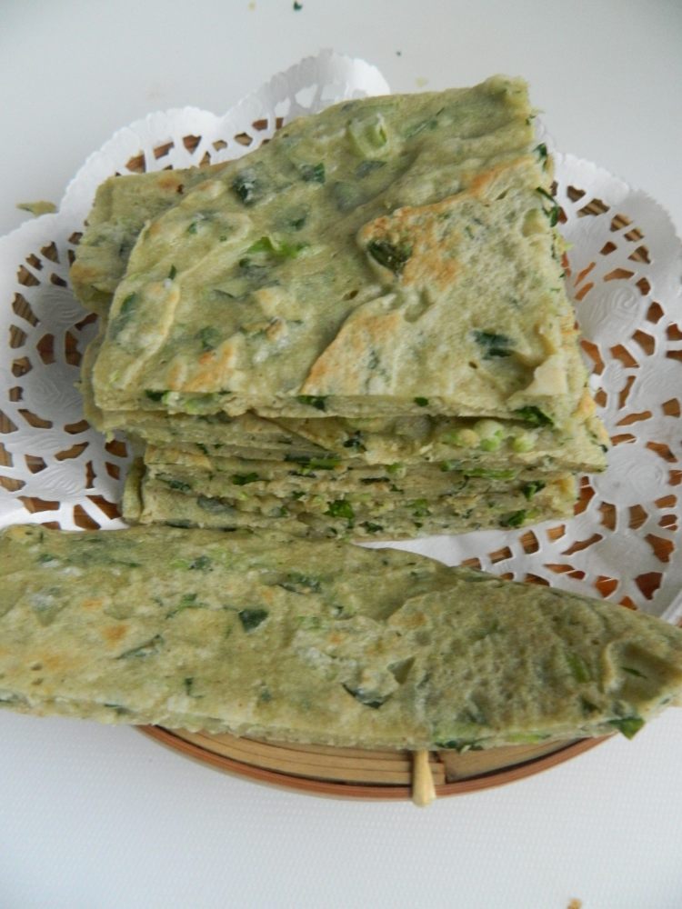 莜麦面蔬菜蛋饼步骤8