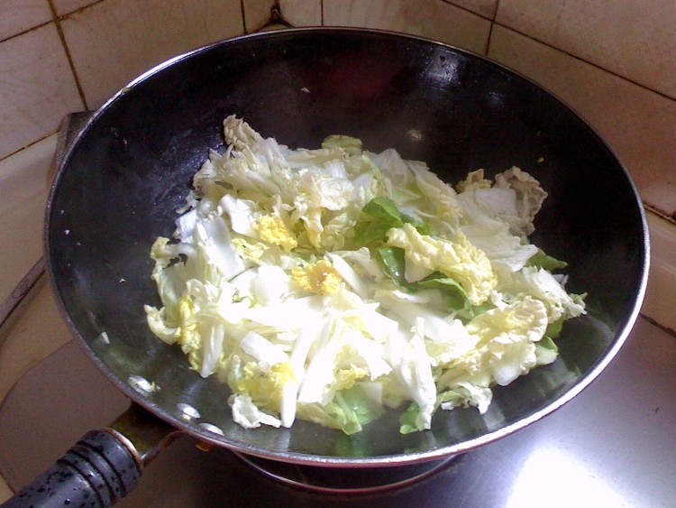 菌菇大白菜步骤4