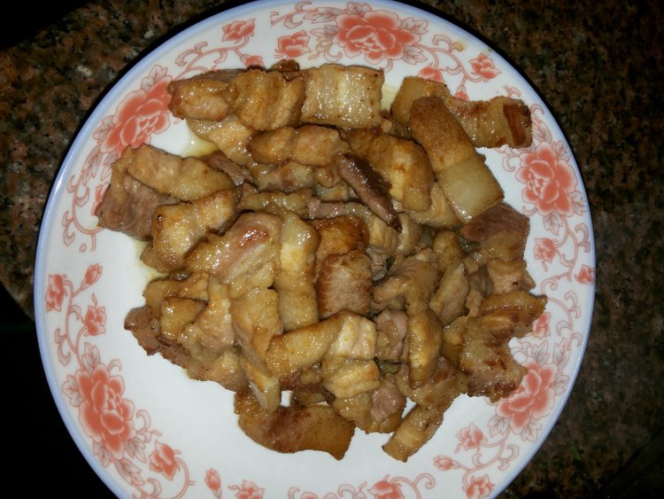 肉片炒菜花步骤6