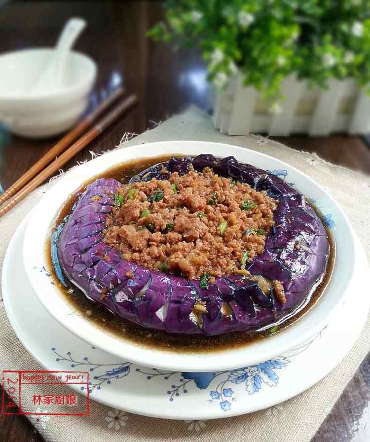 蚝油肉末茄子步骤14