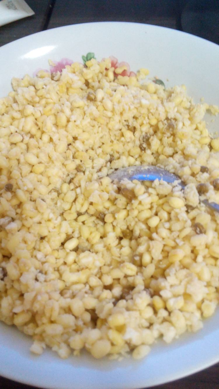 抹茶奶香绿豆糕步骤6