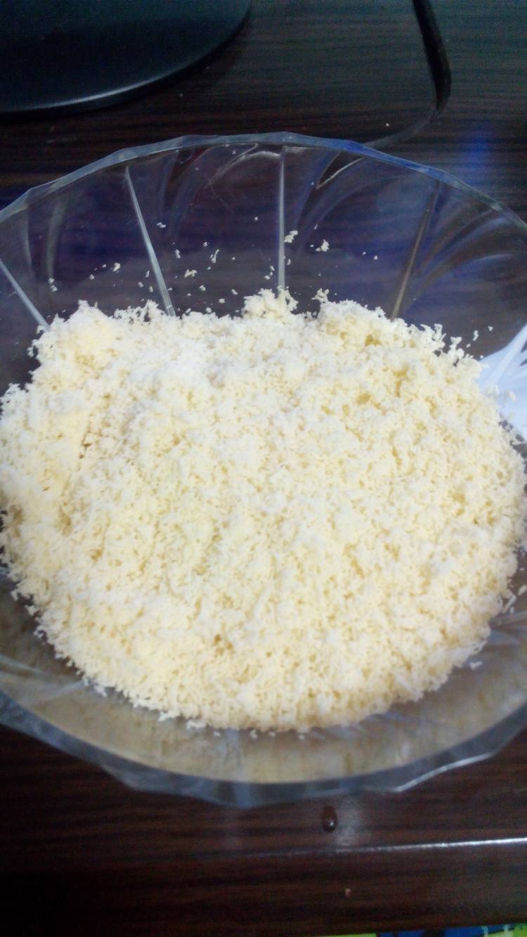 抹茶奶香绿豆糕步骤8