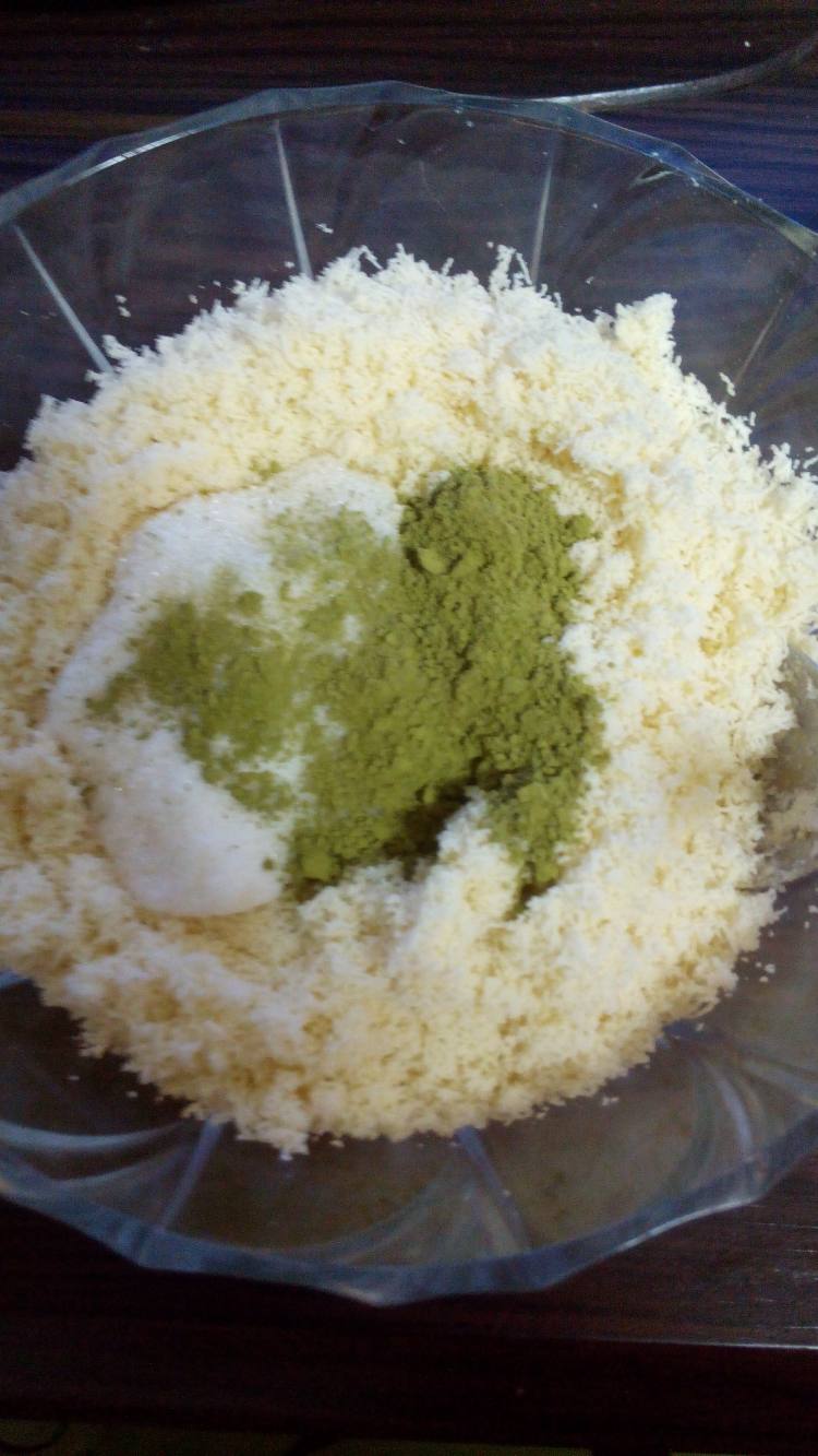 抹茶奶香绿豆糕步骤10
