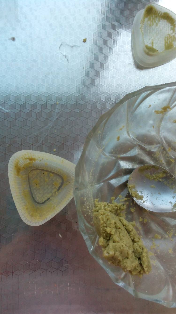 抹茶奶香绿豆糕步骤14