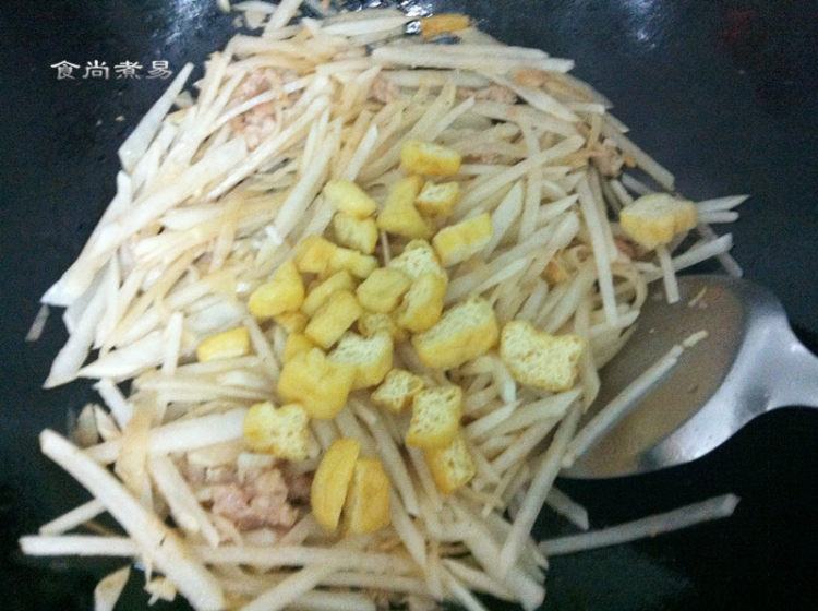 肉末萝卜丝步骤7