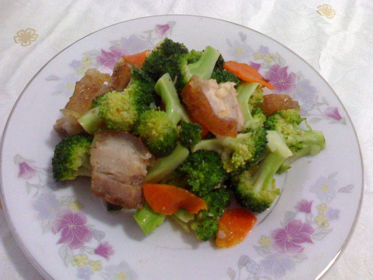 烧肉西兰花步骤10