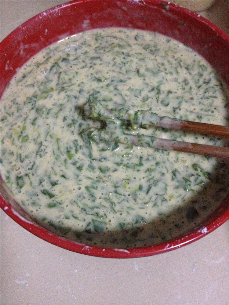 芹菜叶鸡蛋饼步骤10