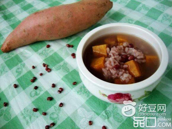 地瓜红豆大米粥