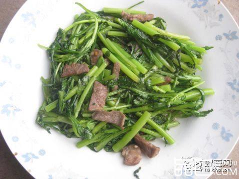 茼蒿炒肉