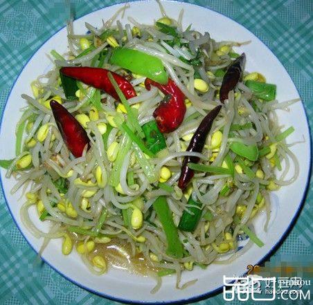 豆芽炒芹菜