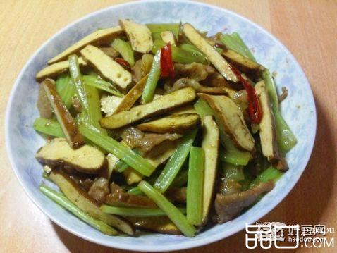 芹菜豆腐干炒肉