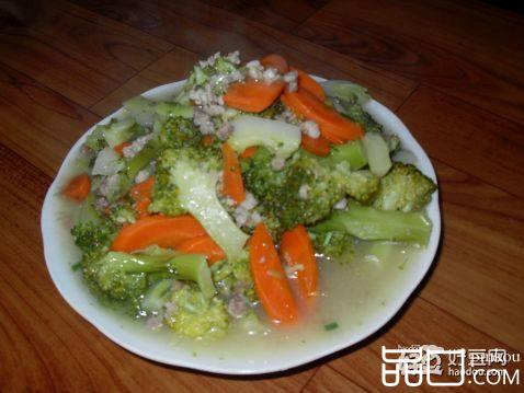 西兰花炒肉糜