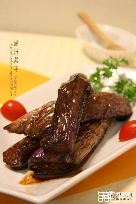 卤汁茄子